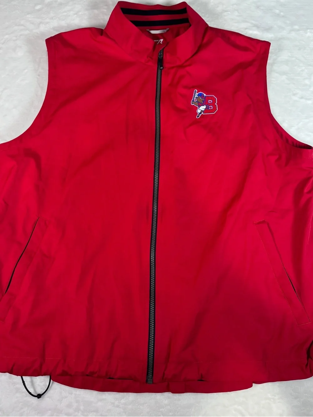Cutter & Buck Beloit Snappers Baseball Vest Men’s XL Red Full Zip Windbreaker